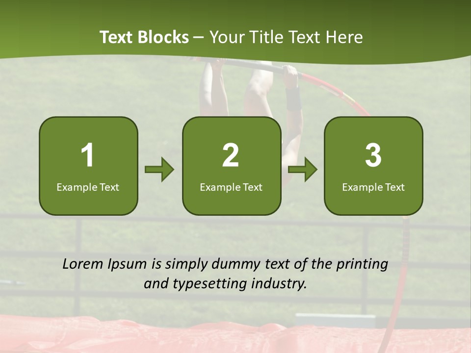Pole Vaulter PowerPoint Template