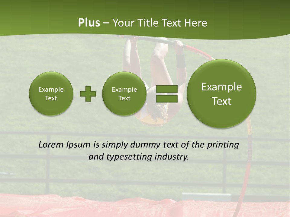 Pole Vaulter PowerPoint Template