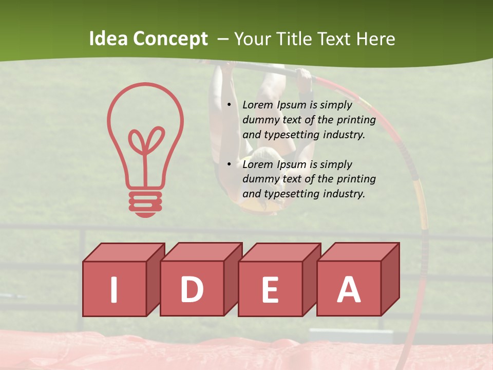 Pole Vaulter PowerPoint Template