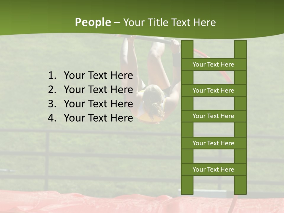 Pole Vaulter PowerPoint Template