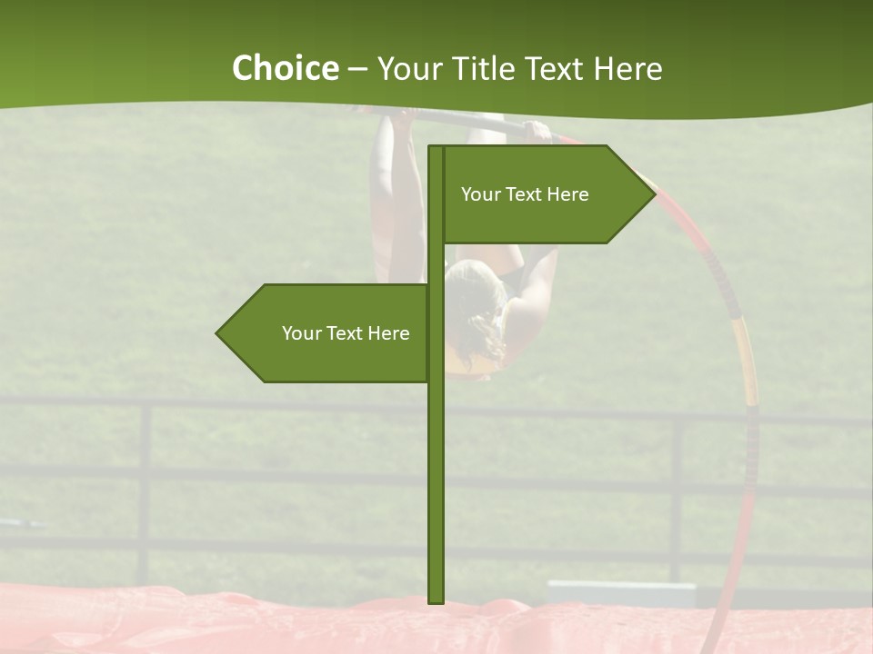 Pole Vaulter PowerPoint Template