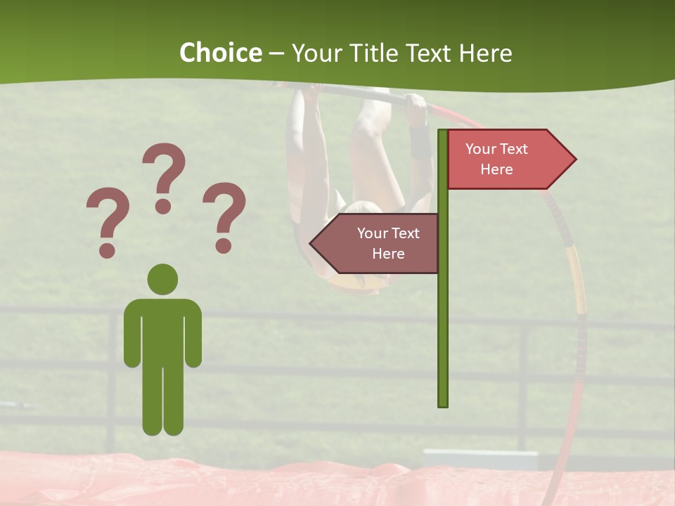 Pole Vaulter PowerPoint Template