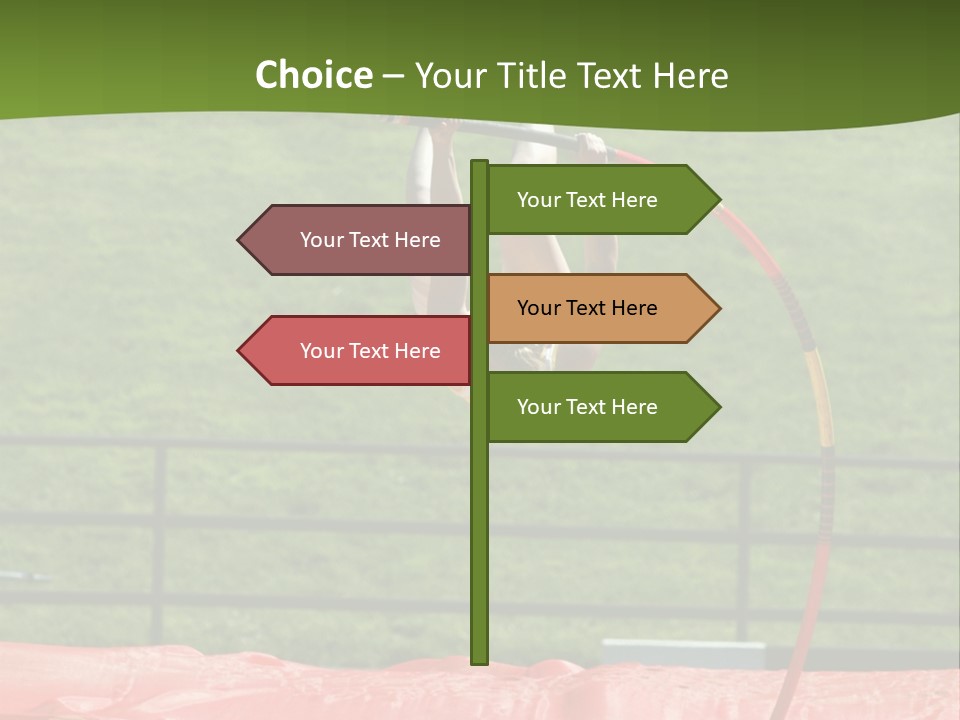 Pole Vaulter PowerPoint Template
