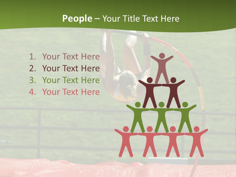 Pole Vaulter PowerPoint Template