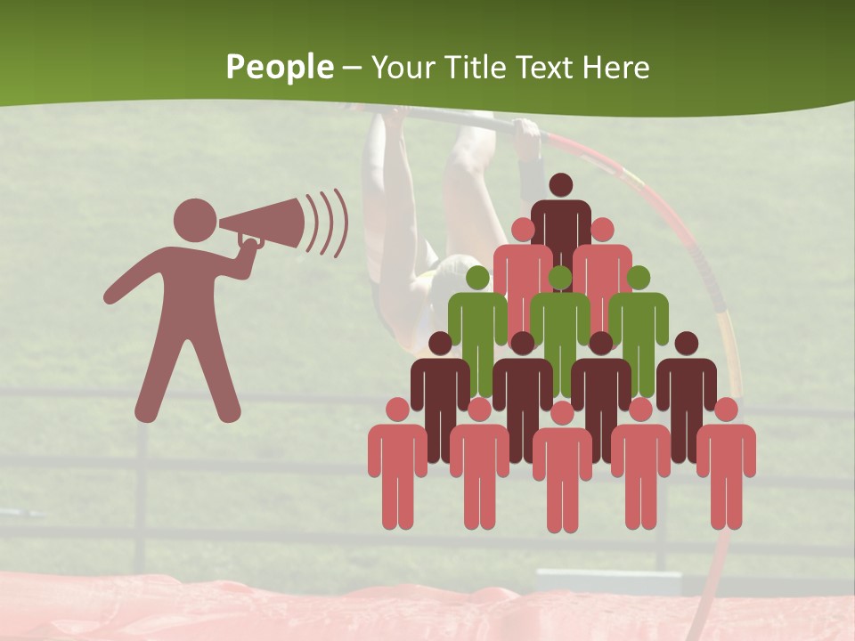 Pole Vaulter PowerPoint Template