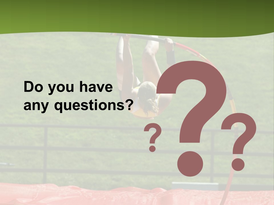 Pole Vaulter PowerPoint Template