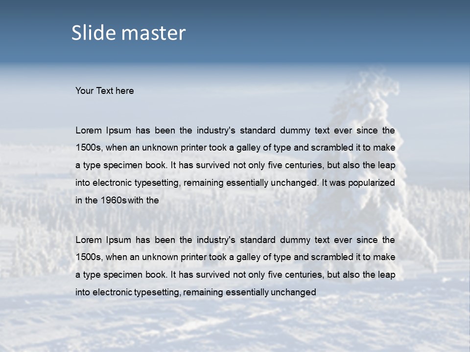 Winter Landscape PowerPoint Template