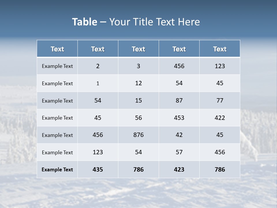 Winter Landscape PowerPoint Template
