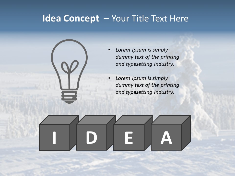 Winter Landscape PowerPoint Template