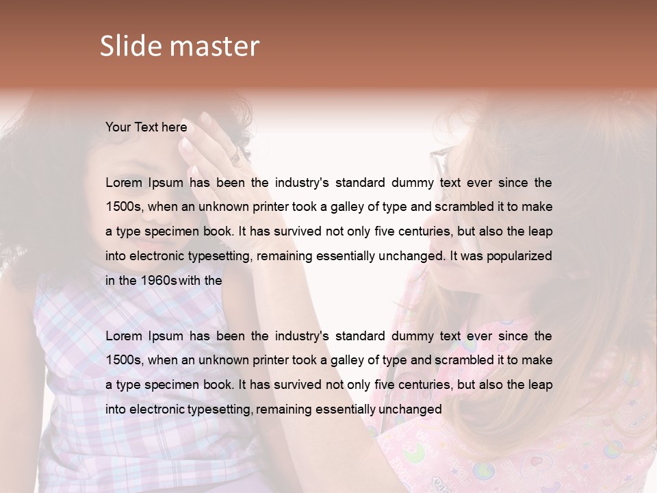 A Woman Holding A Small Child In Her Arms PowerPoint Template