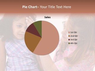 A Woman Holding A Small Child In Her Arms PowerPoint Template