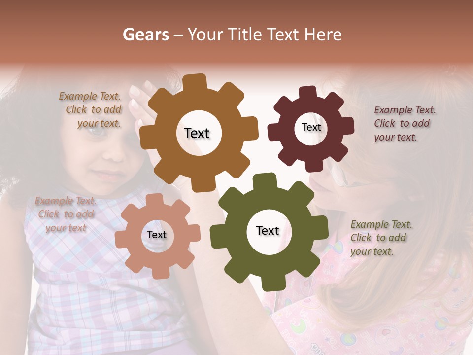 A Woman Holding A Small Child In Her Arms PowerPoint Template