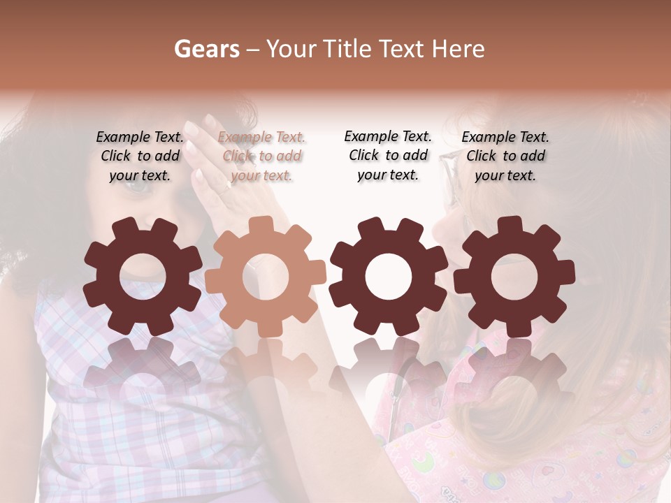 A Woman Holding A Small Child In Her Arms PowerPoint Template