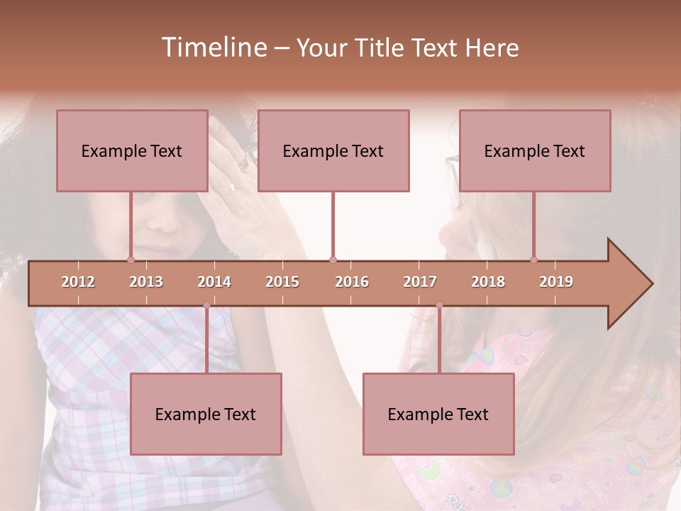 A Woman Holding A Small Child In Her Arms PowerPoint Template