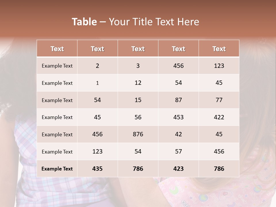 A Woman Holding A Small Child In Her Arms PowerPoint Template