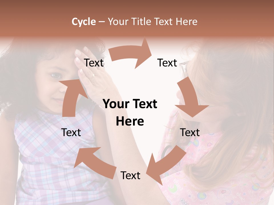 A Woman Holding A Small Child In Her Arms PowerPoint Template