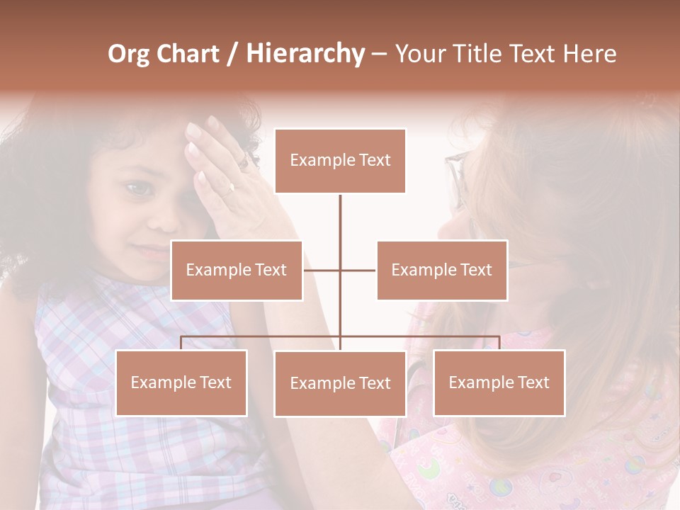 A Woman Holding A Small Child In Her Arms PowerPoint Template