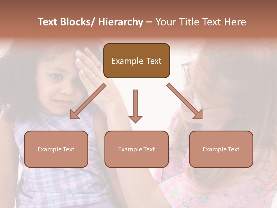 A Woman Holding A Small Child In Her Arms PowerPoint Template