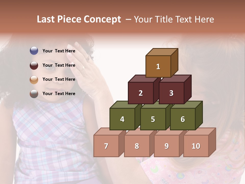 A Woman Holding A Small Child In Her Arms PowerPoint Template