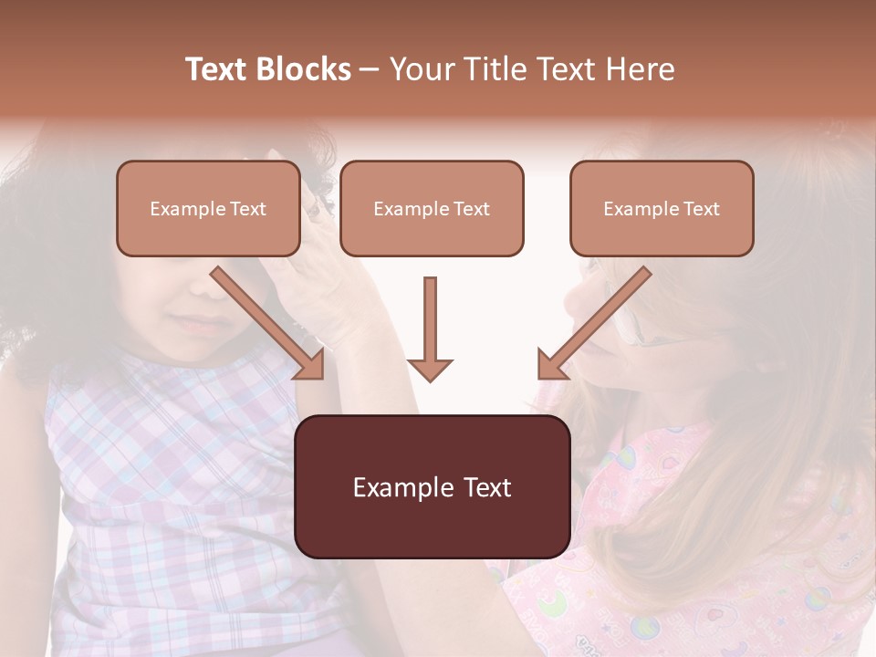 A Woman Holding A Small Child In Her Arms PowerPoint Template