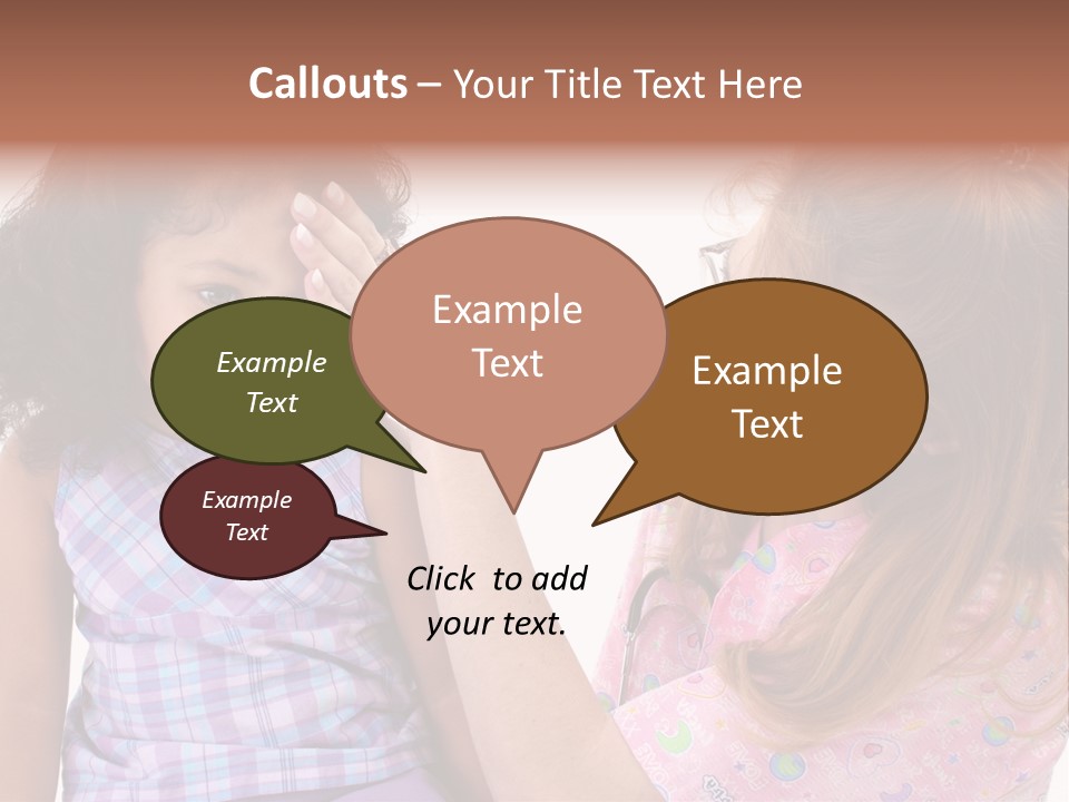 A Woman Holding A Small Child In Her Arms PowerPoint Template