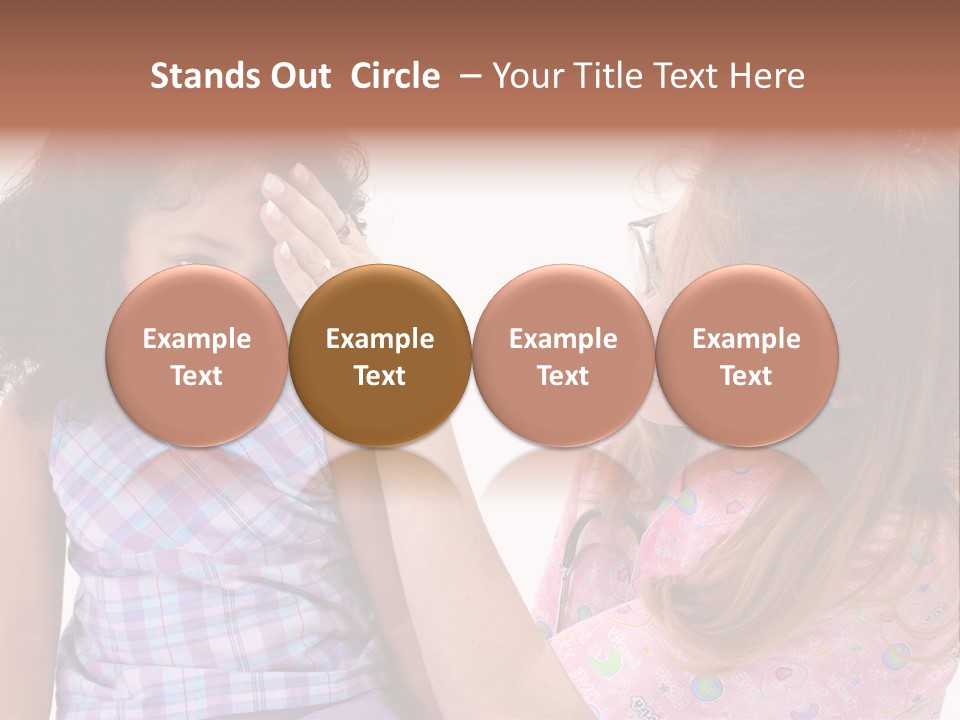 A Woman Holding A Small Child In Her Arms PowerPoint Template