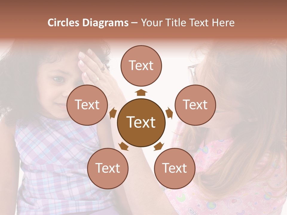 A Woman Holding A Small Child In Her Arms PowerPoint Template