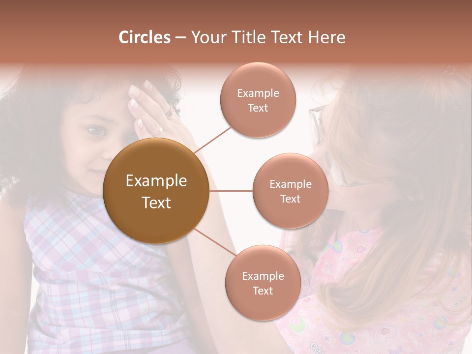 A Woman Holding A Small Child In Her Arms PowerPoint Template