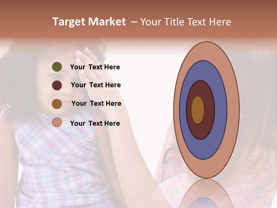 A Woman Holding A Small Child In Her Arms PowerPoint Template