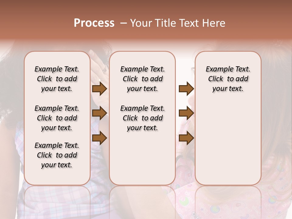 A Woman Holding A Small Child In Her Arms PowerPoint Template