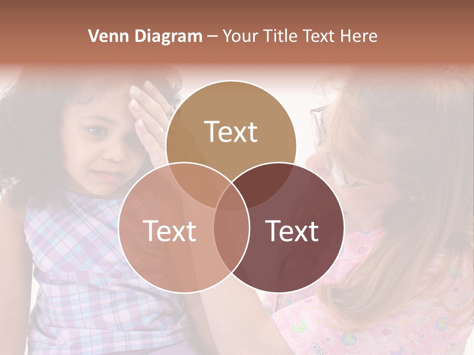 A Woman Holding A Small Child In Her Arms PowerPoint Template