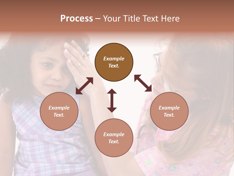 A Woman Holding A Small Child In Her Arms PowerPoint Template