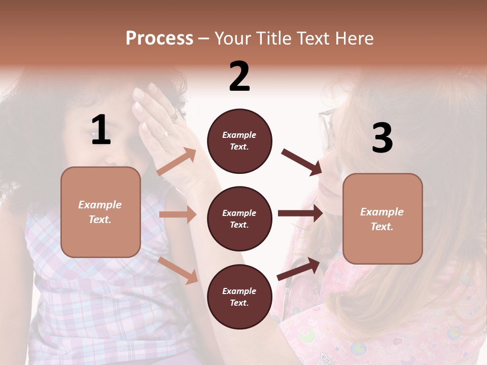 A Woman Holding A Small Child In Her Arms PowerPoint Template