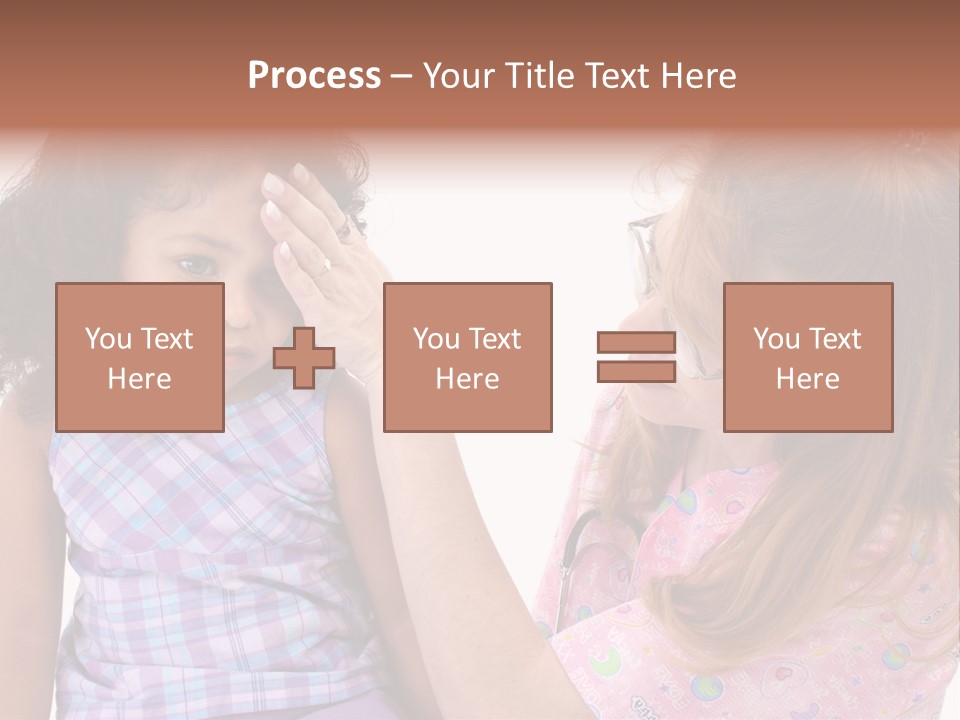 A Woman Holding A Small Child In Her Arms PowerPoint Template