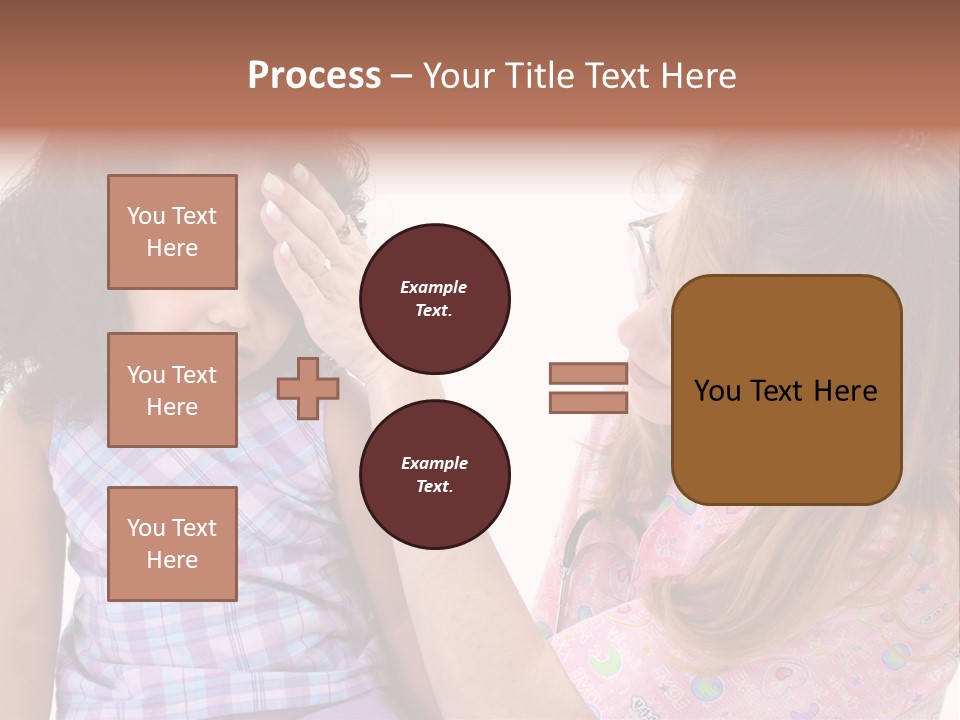 A Woman Holding A Small Child In Her Arms PowerPoint Template