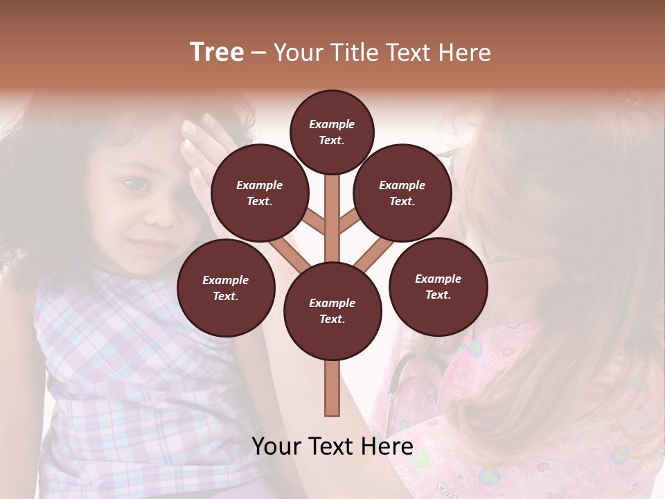 A Woman Holding A Small Child In Her Arms PowerPoint Template