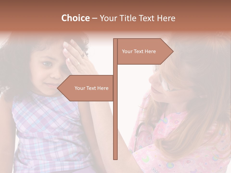 A Woman Holding A Small Child In Her Arms PowerPoint Template