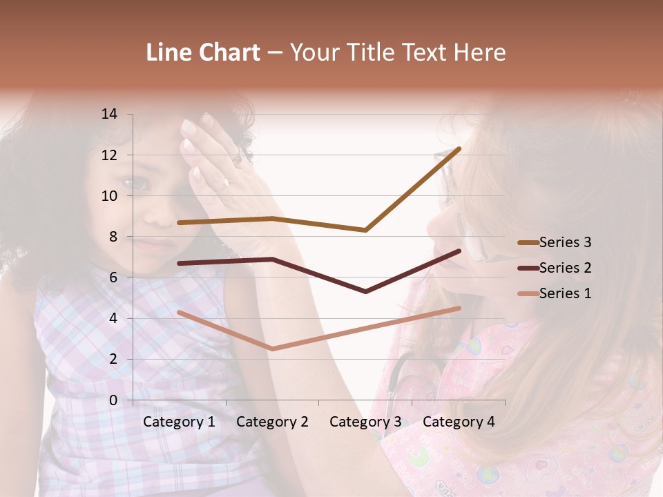 A Woman Holding A Small Child In Her Arms PowerPoint Template