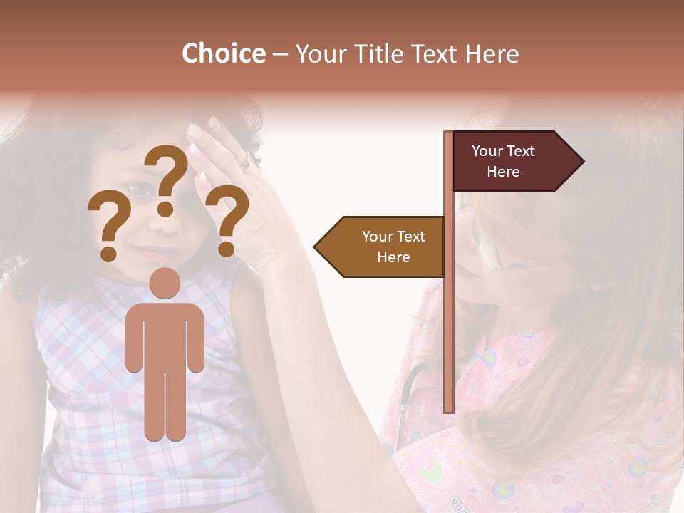 A Woman Holding A Small Child In Her Arms PowerPoint Template