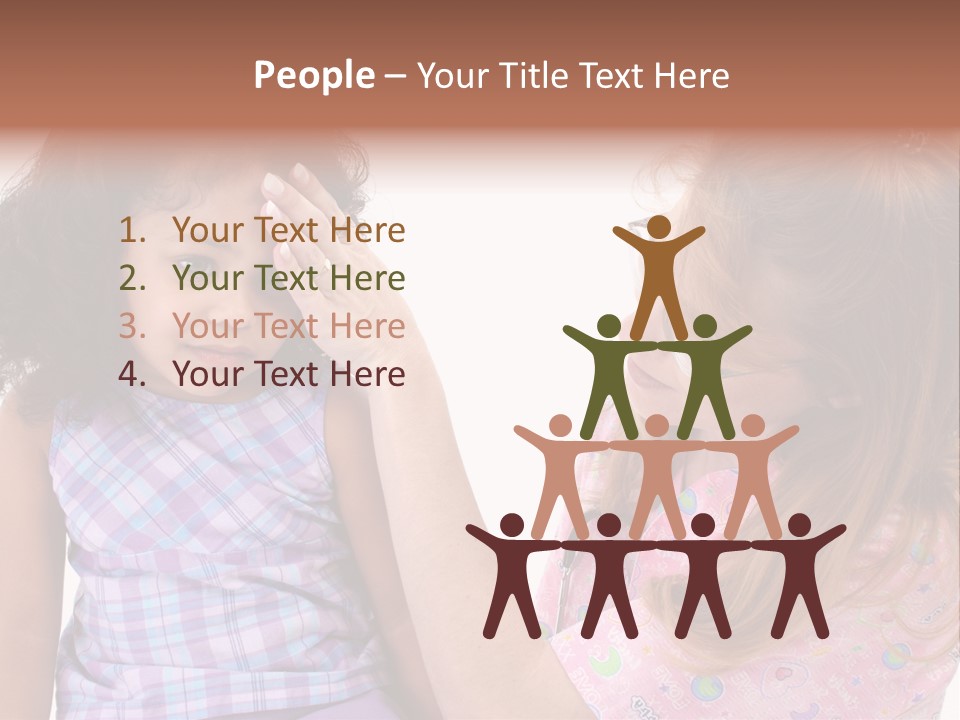 A Woman Holding A Small Child In Her Arms PowerPoint Template