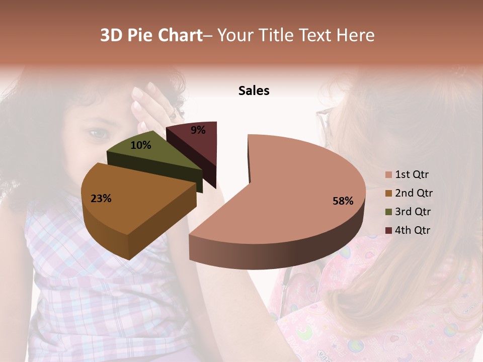 A Woman Holding A Small Child In Her Arms PowerPoint Template