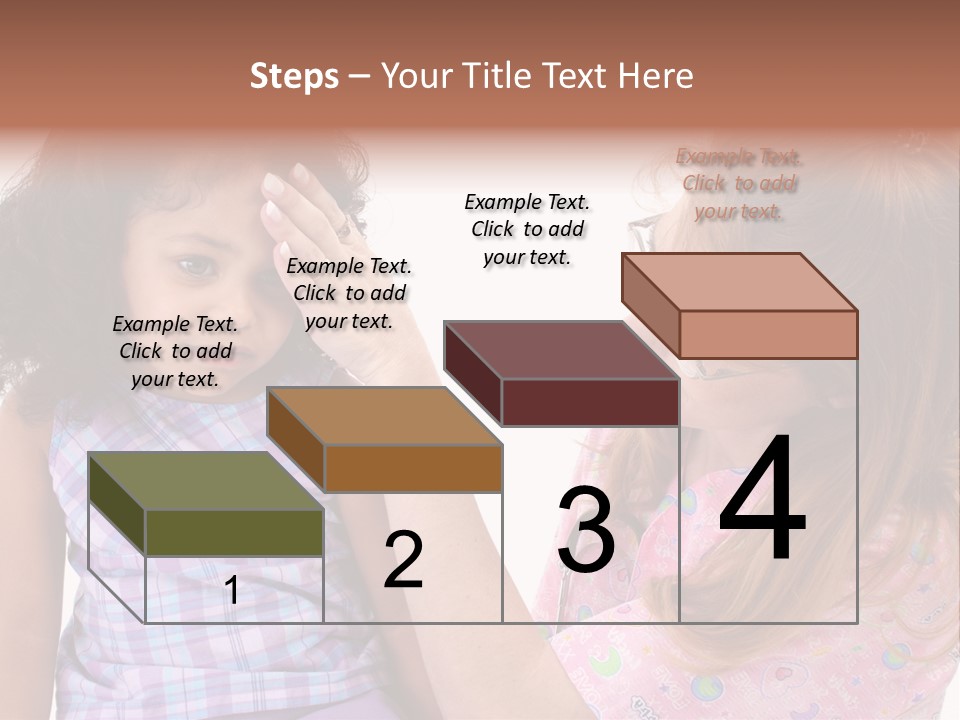 A Woman Holding A Small Child In Her Arms PowerPoint Template