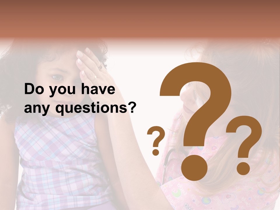 A Woman Holding A Small Child In Her Arms PowerPoint Template