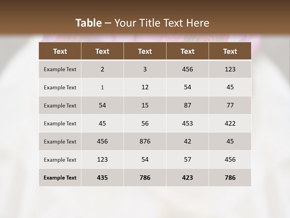 Wedding Flowers PowerPoint Template