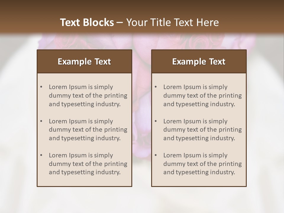 Wedding Flowers PowerPoint Template