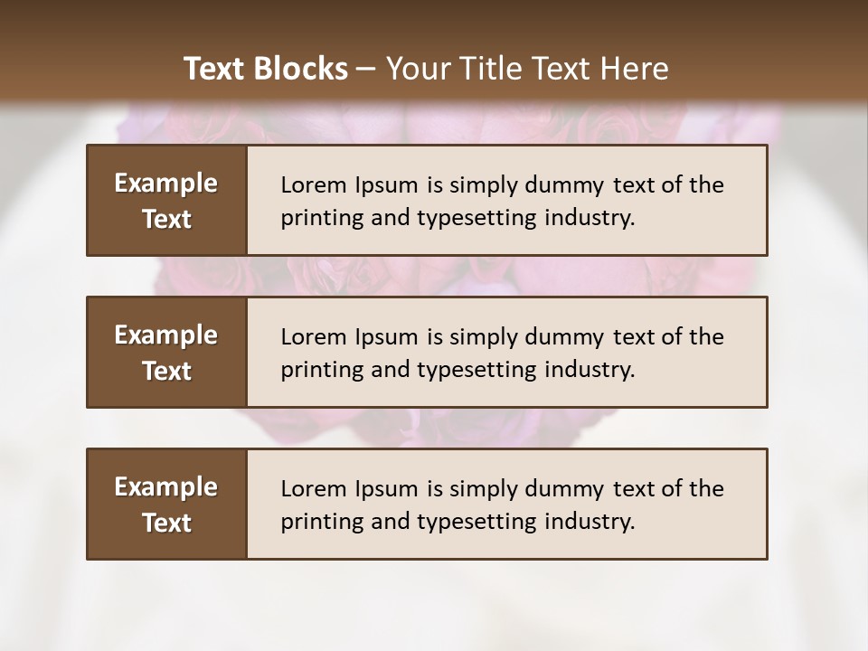 Wedding Flowers PowerPoint Template
