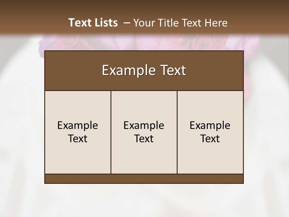 Wedding Flowers PowerPoint Template