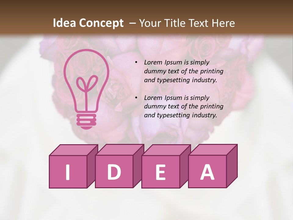 Wedding Flowers PowerPoint Template