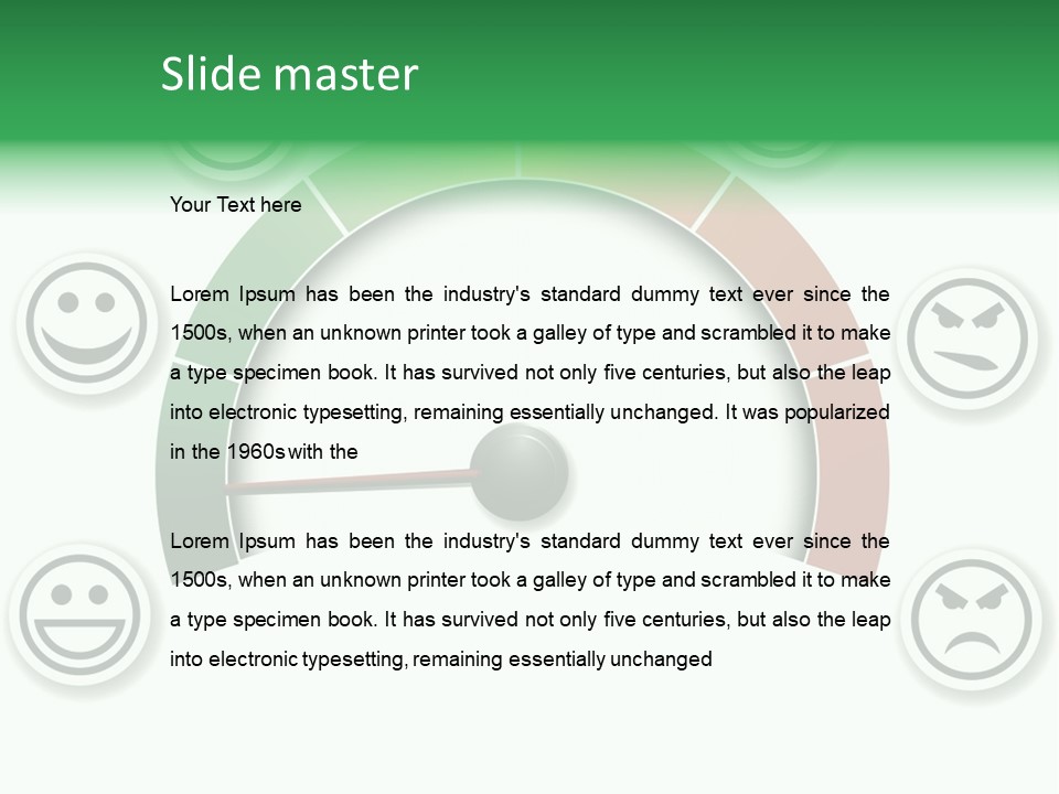 Blue Modern Stethoscope On A White Background PowerPoint Template