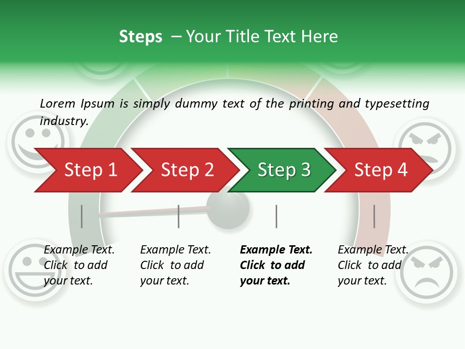 Blue Modern Stethoscope On A White Background PowerPoint Template